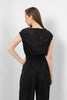 BLACK PELISSIER JUMP SUIT LONG SLEEVES S24118