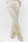 White Linen ELASIC WAIST PANTS S24065