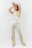 White Linen ELASIC WAIST PANTS S24065