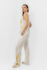 White Linen ELASIC WAIST PANTS S24065