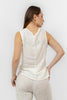 White Linen TOP SLEEVE LESS S24066