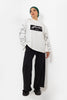 WHITE X BLACK MILTON PRINTED SWEAT SHIRT CHEST & SLEEVES S24144