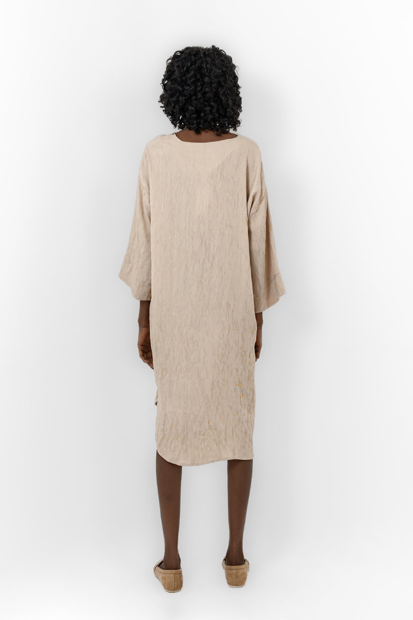 Beige yoru coastal dress s24083