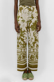 LEMON LINEN PRINTED PANTS S24022