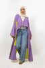 PURPLE LONG KIMONO CUT & SAW S24035