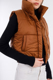 Brown Short Bump Vest-w24099