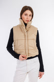 Beige Short Bump Vest-w24099