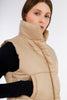 Beige Short Bump Vest-w24099