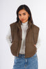 Brown Short Bump Vest-w24051