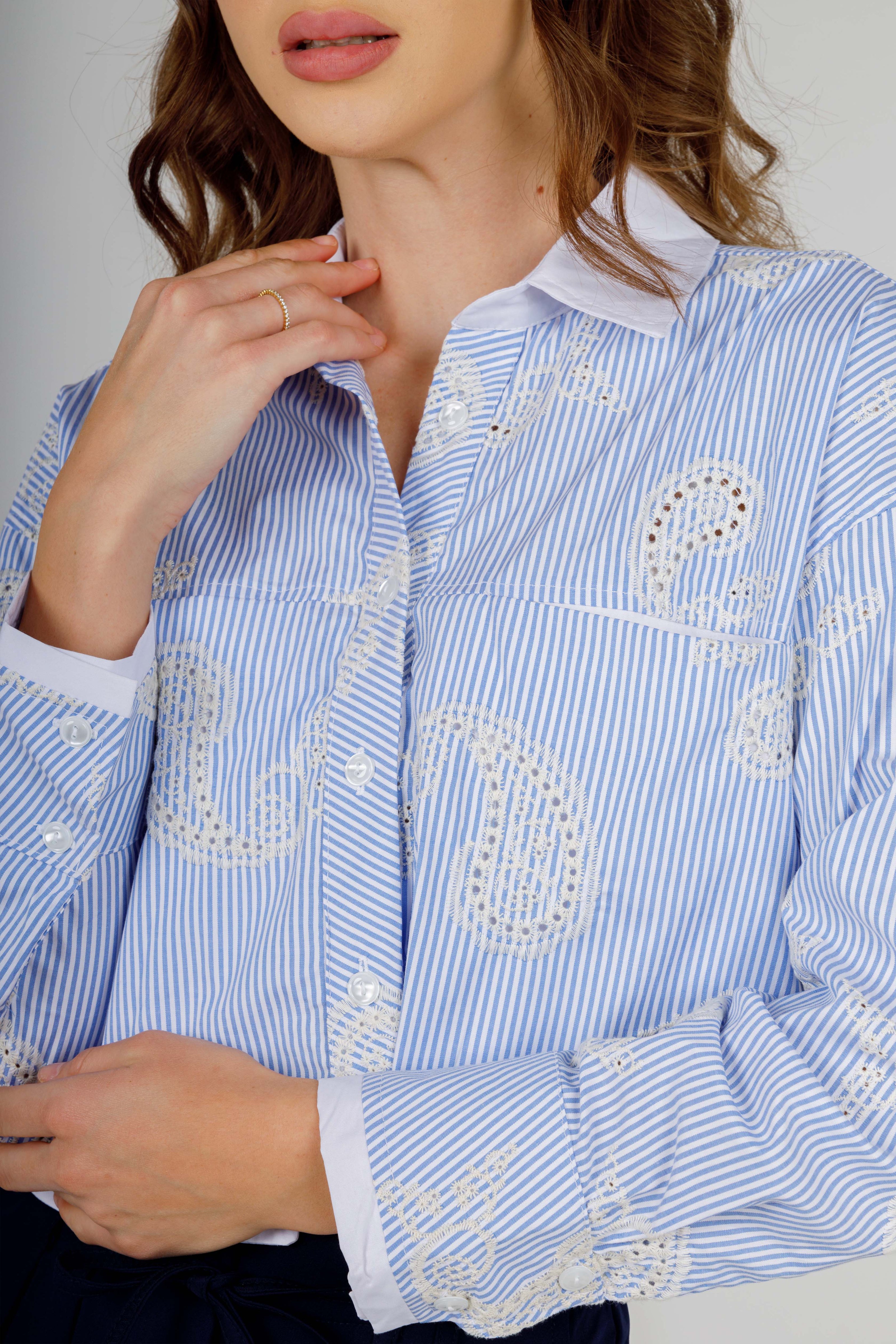 Emprod. Short Stripped Shirt-S25099