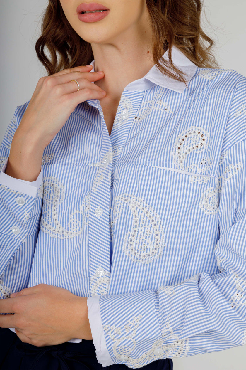 Emprod. Short Stripped Shirt-S25099