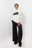 WHITE X BLACK MILTON PRINTED SWEAT SHIRT CHEST & SLEEVES S24144