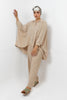 BEIGE CRASH OVER SIZE BLOUSE S24054