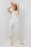 White Linen TOP SLEEVE LESS S24066