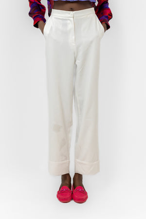 White BARBIE TWiLL SHORT PANT CHINO POCKET S24099