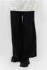 BLACK MILTON KNIT PANTS  WITH BELT  WIDE LEG S24151