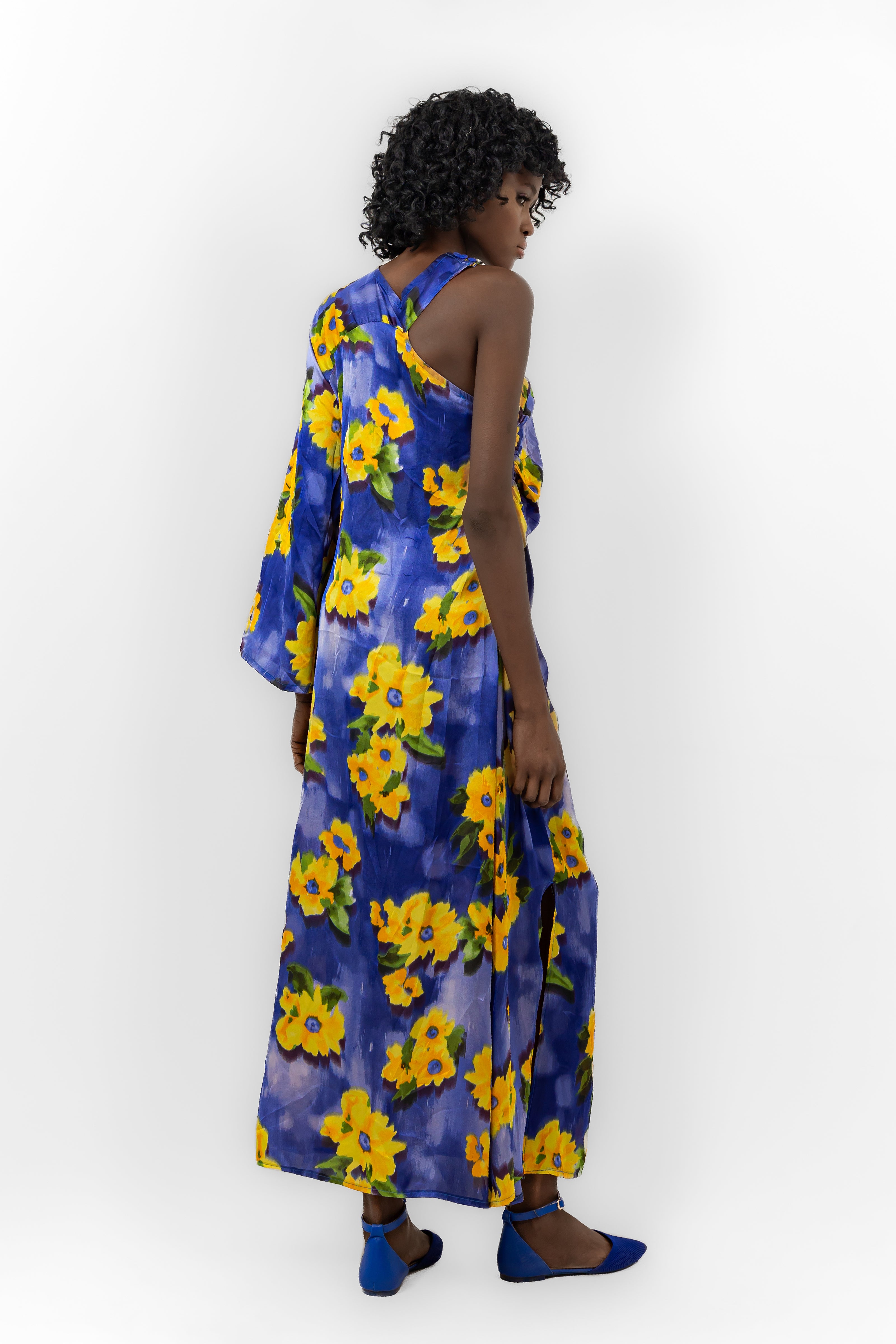 ROYAL SATIN Sun-Flower Dress S24049