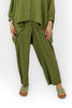 OLIVE CRASH ELASTIC WAIST PANTS S24053