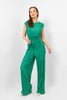 GREEN PELISSIER JUMP SUIT LONG SLEEVES S24118