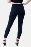 BLACK DENIM LYCRA SKINNY S24016