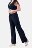 BLACK BARBIE TWILL ELASTIC WAIST PANTS S24045