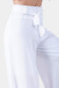 White YORU WIDE LEG PANTS S24084