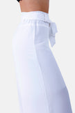 White YORU WIDE LEG PANTS S24084