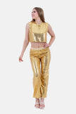 GOLD ELASTIC WAIST PANT NORMAL FIT-S24202