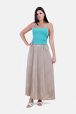 GOLD LONG SKIRT ELASTIC WAIST-S24155