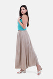 GOLD LONG SKIRT ELASTIC WAIST-S24155