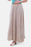 GOLD LONG SKIRT ELASTIC WAIST-S24155