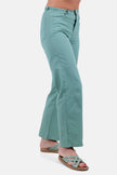 GREEN STRAIGHT LEG GABARDINE PANTS S24137