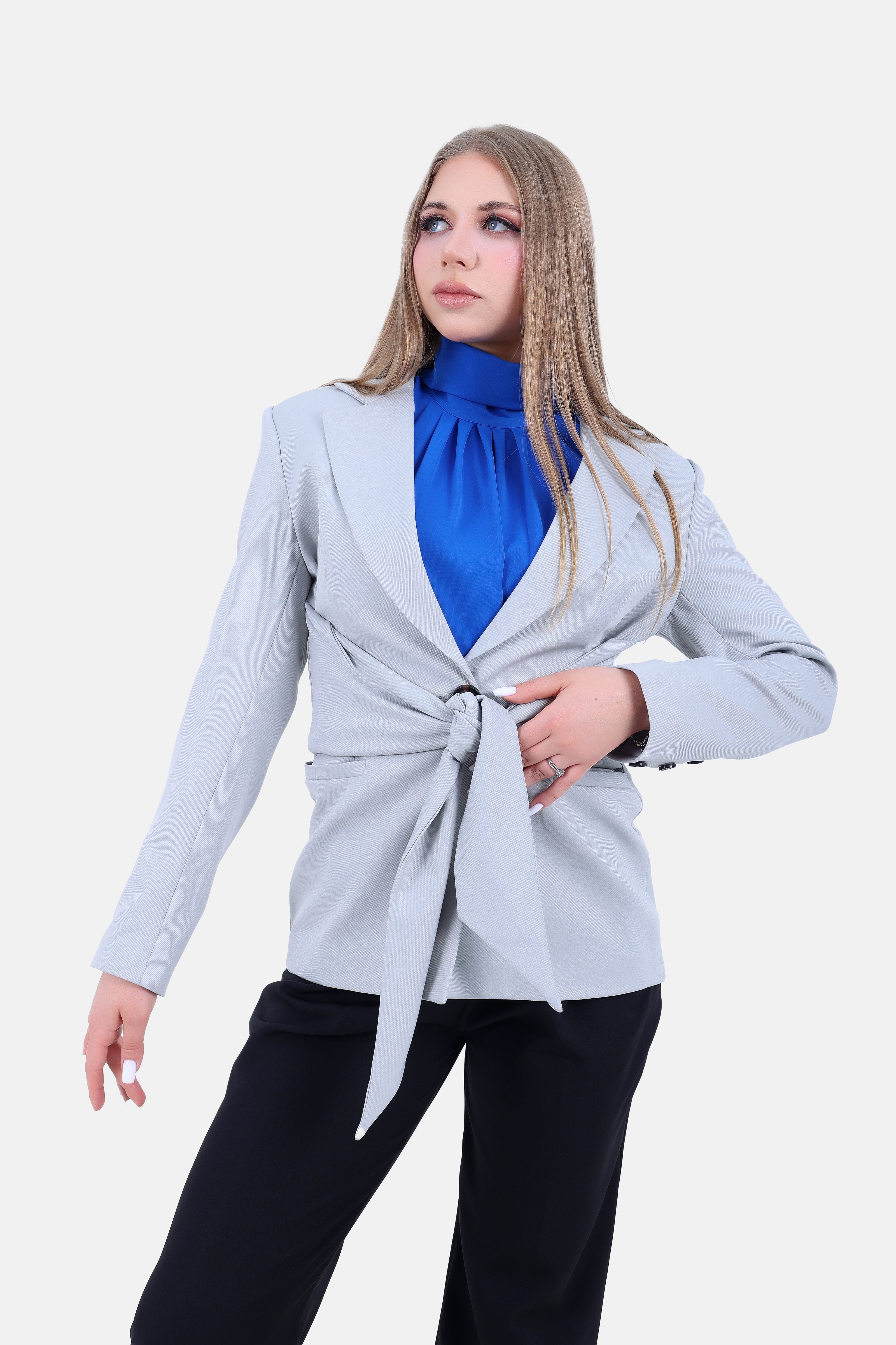 Silver BARBIE TWILL CLASSIC BLAZER S24044