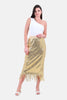 GOLD LONG SKIRT NORMAL FIT-S24208