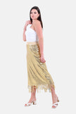 GOLD LONG SKIRT NORMAL FIT-S24208