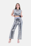 SILVER ELASTIC WAIST PANT NORMAL FIT-S24202