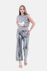 SILVER ELASTIC WAIST PANT NORMAL FIT-S24202