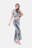 SILVER ELASTIC WAIST PANT NORMAL FIT-S24202