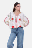 BIEGE Linen EMBROIDERED CHEST BLOUSE S24138