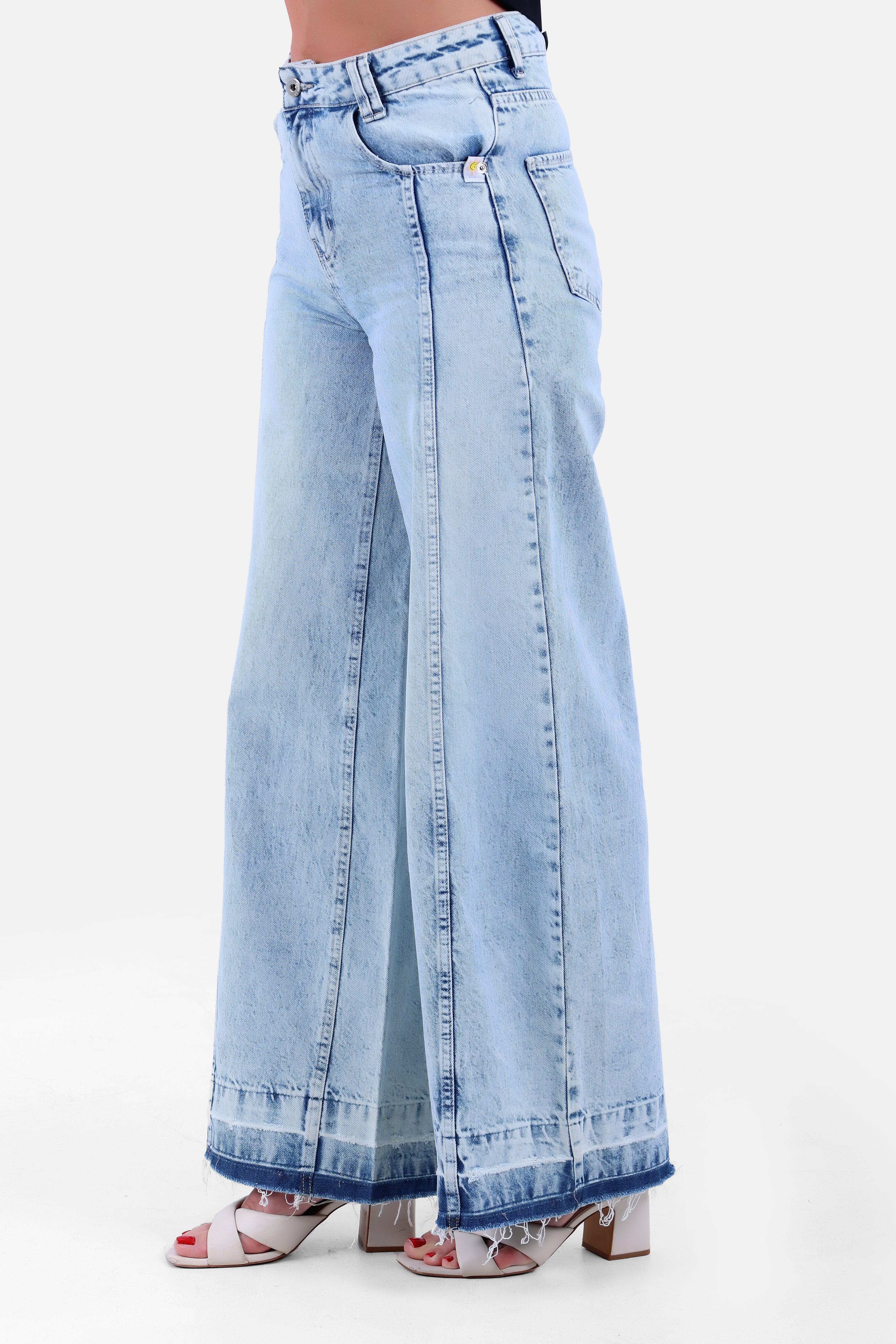 BLUE JEANS PANTS WID LEG S24093