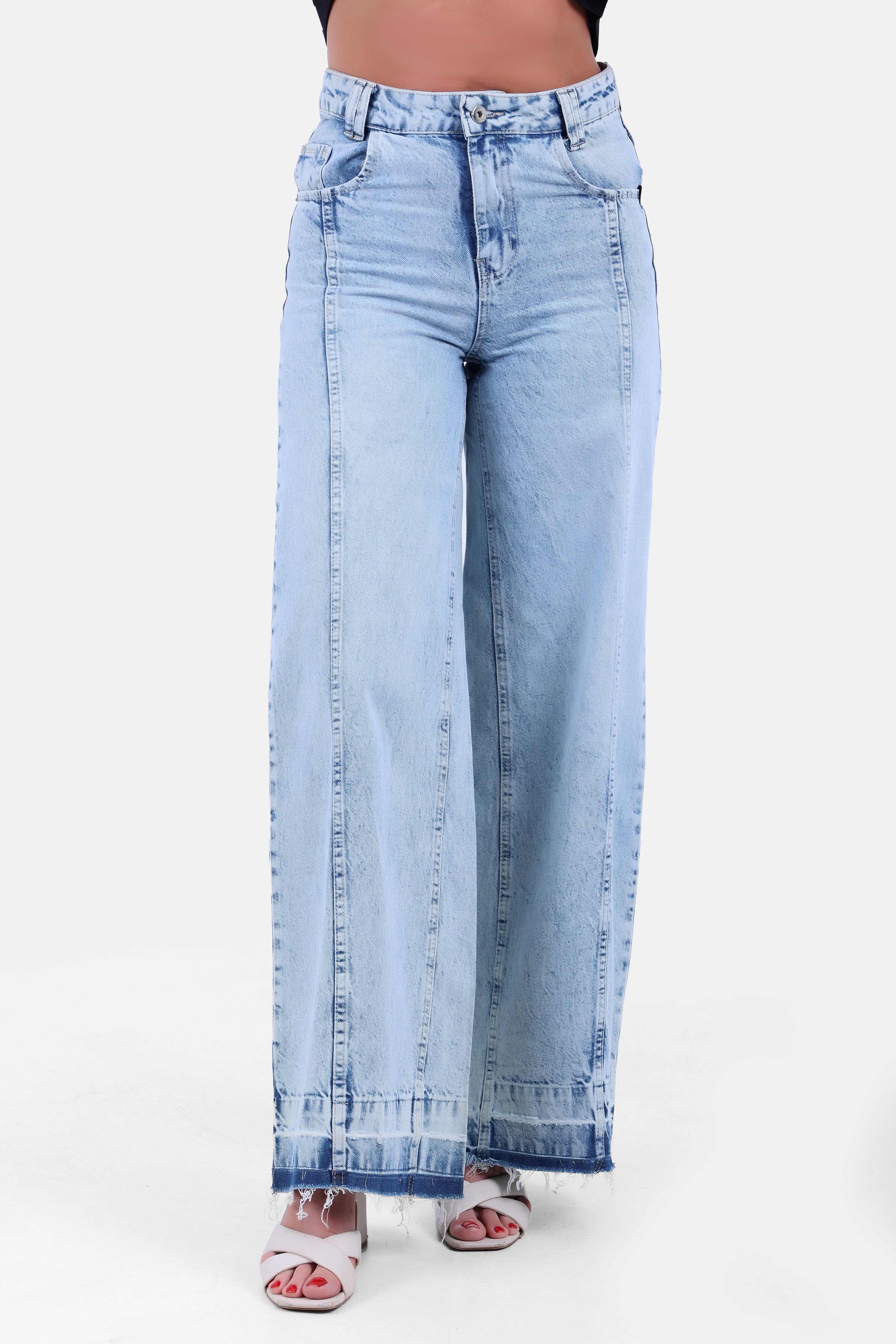 BLUE JEANS PANTS WID LEG S24093