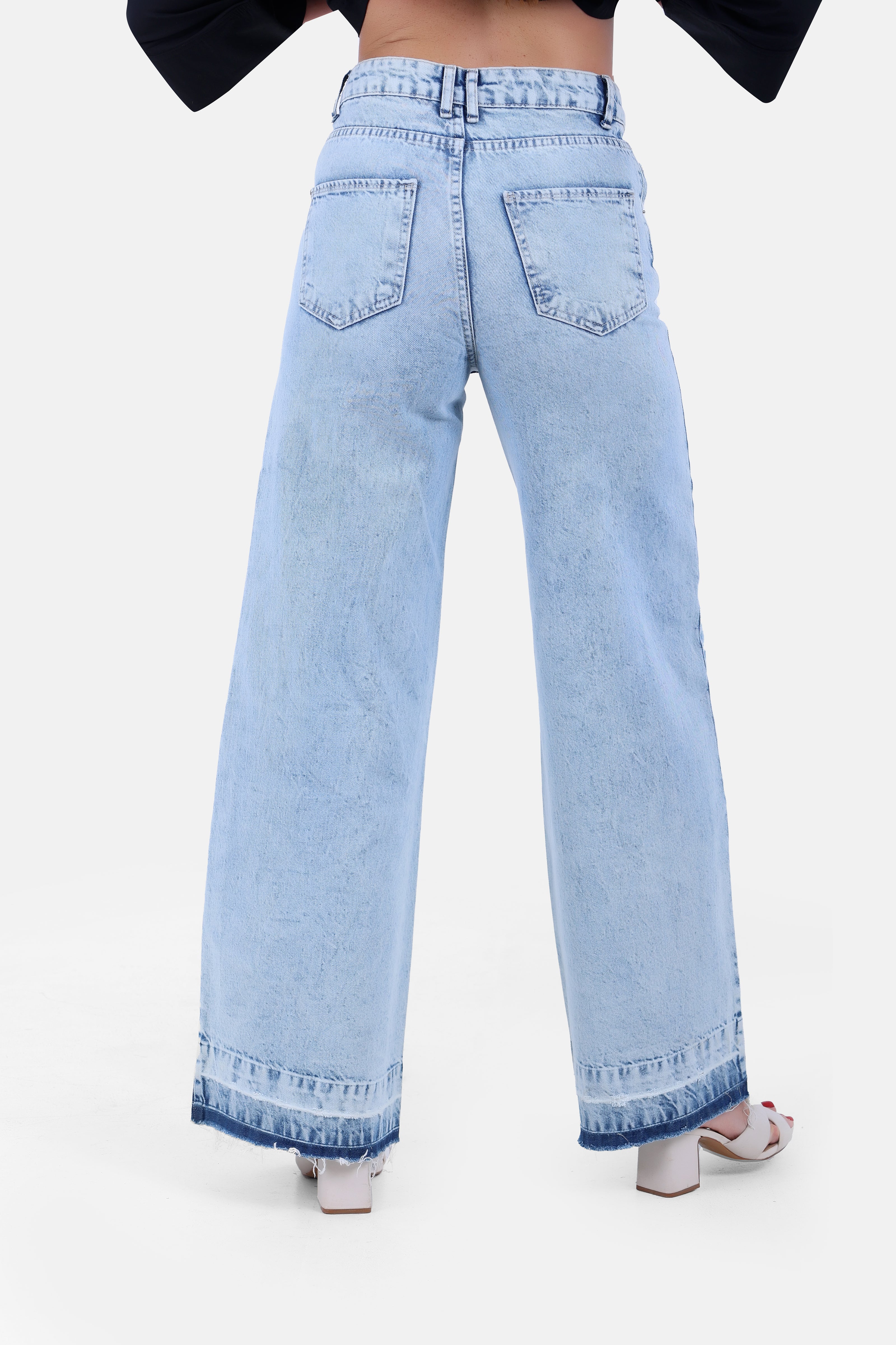 BLUE JEANS PANTS WID LEG S24093