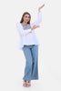 BLUE DENIM JEANS WIDE LEG S24002