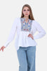 WHITE Linen BLOUSE -S24104