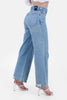 BLUE DENIM JEANS WIDE LEG S24002