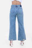 BLUE DENIM JEANS WIDE LEG S24002