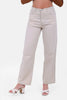 BEIGE STRAIGHT LEG GABARDINE PANTS S24137