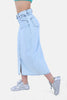 LIGHT BLUE JEANS SKIRT CUT & SAW S24094