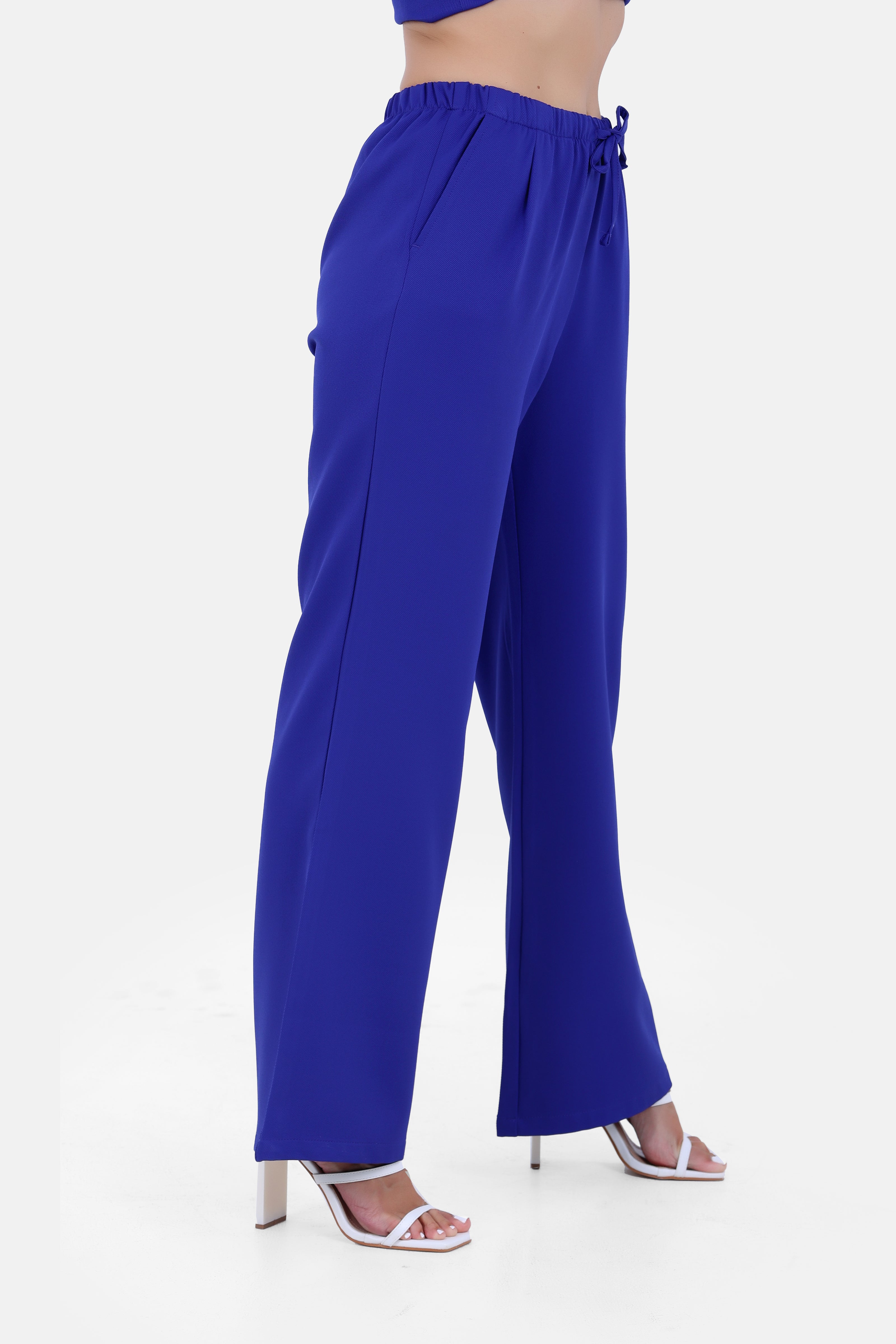 BLUE BARBIE TWILL ELASTIC WAIST PANTS S24045