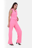 PINK BARBIE TWILL SHORT VEST WITH 6 BUTTONS-S24222